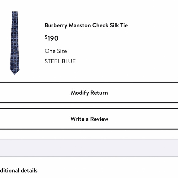 Burberry
Manston Check Silk Tie - Picture 2 of 2